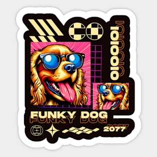 Futuristic Dog Sticker